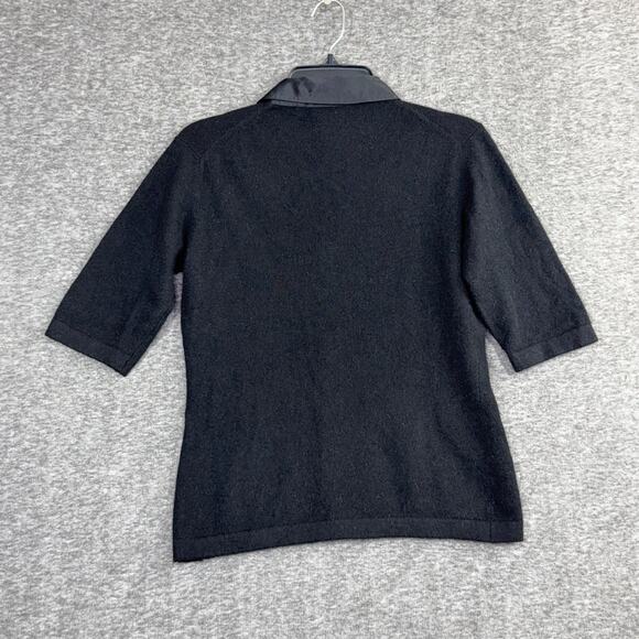 Isaac Mizrahi Vintage 90's Pique Polo Size Large Lambswool Angora - Picture 2 of 6